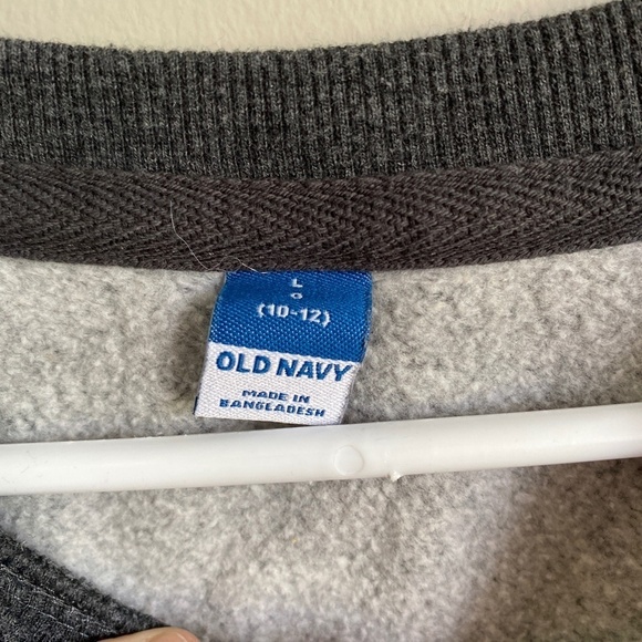 Old Navy Youth Gray Long Sleeve Sweatshirt Size Large (10-12) Skeleton Skater - Picture 3 of 10